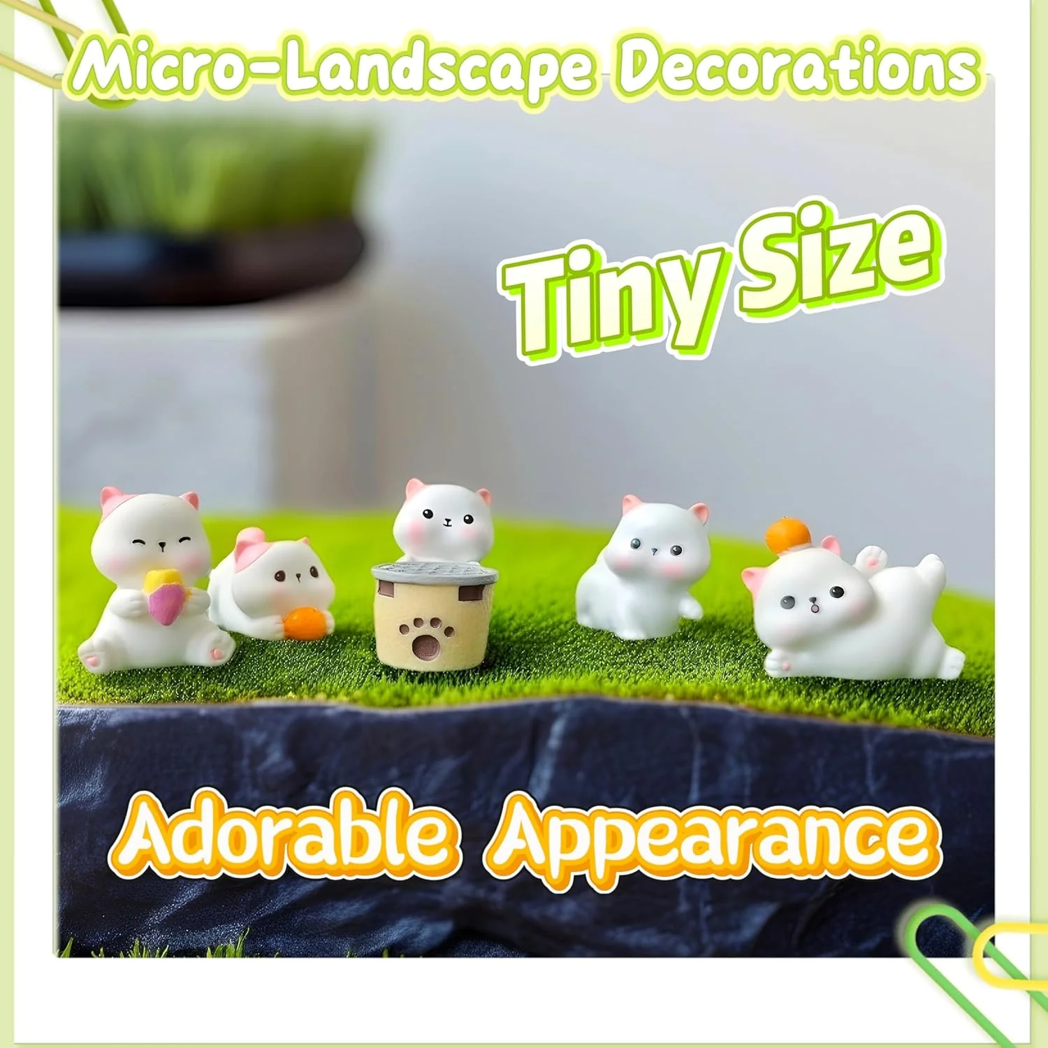 ست 6 عددی مینی فیگور گربه - گربه های رزینی کوچک و واقعی برای اسباب بازی های خانه عروسکی، دکور باغ پری، لوازم جانبی میز، کلکسیون های کودکان، مجسمه های کوچک حیوانات، تزئینات مینیاتوری گربه ست 6 عددی مینی فیگور گربه - گربه های رزینی کوچک و واقعی برای اسباب بازی های خانه عروسکی، دکور باغ پری، لوازم جانبی میز، کلکسیون های کودکان، مجسمه های کوچک حیوانات، تزئینات مینیاتوری گربه