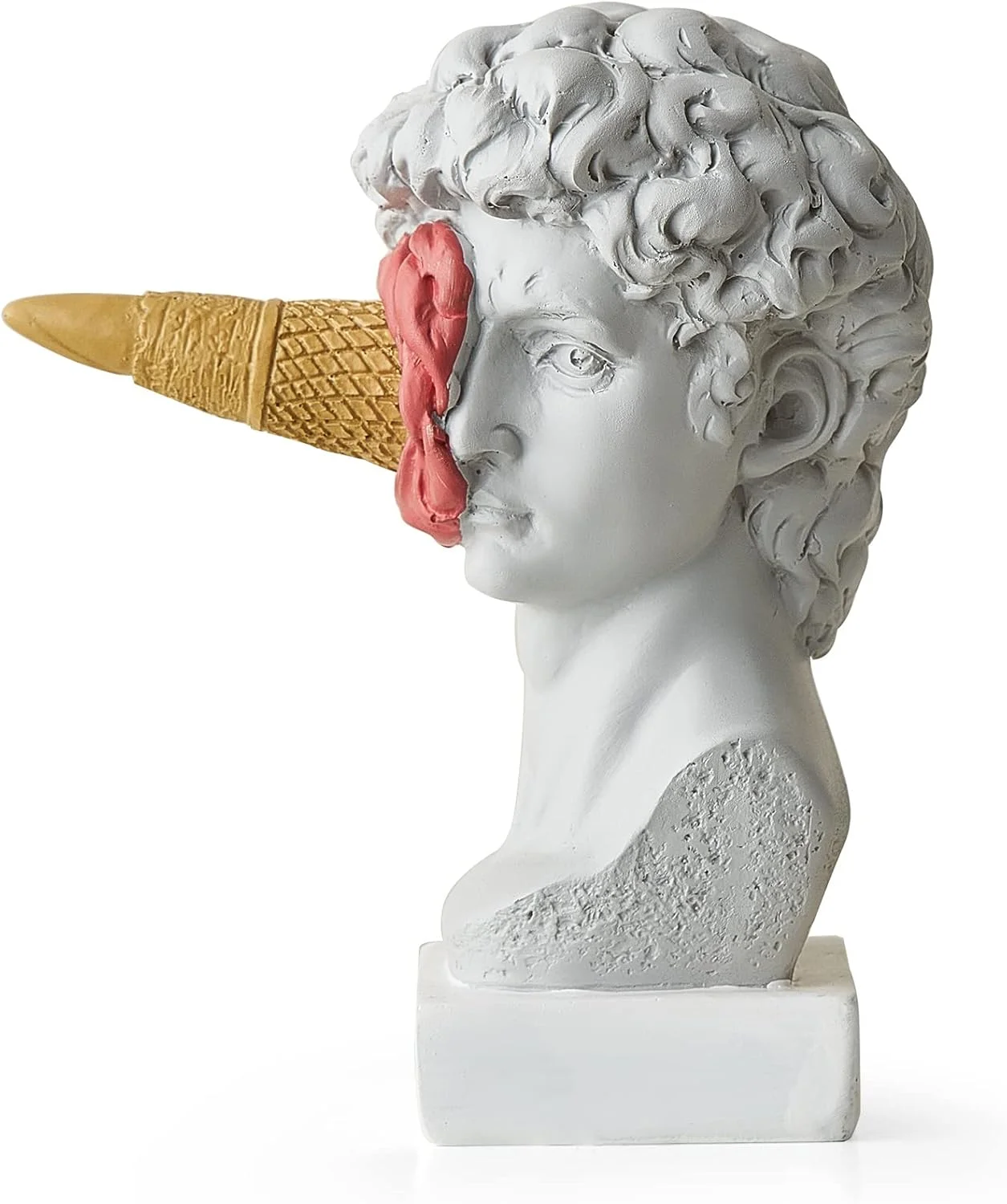 مجسمه کلاسیک یونانی داوود FJS، مجسمه و تندیس های رزینی برای دکور اتاق نشیمن و دفتر کار، مجسمه نیم تنه برای دکور میز قهوه خوری خانه با زیبایی شناسی رومی مجسمه کلاسیک یونانی داوود FJS، مجسمه و تندیس های رزینی برای دکور اتاق نشیمن و دفتر کار، مجسمه نیم تنه برای دکور میز قهوه خوری خانه با زیبایی شناسی رومی