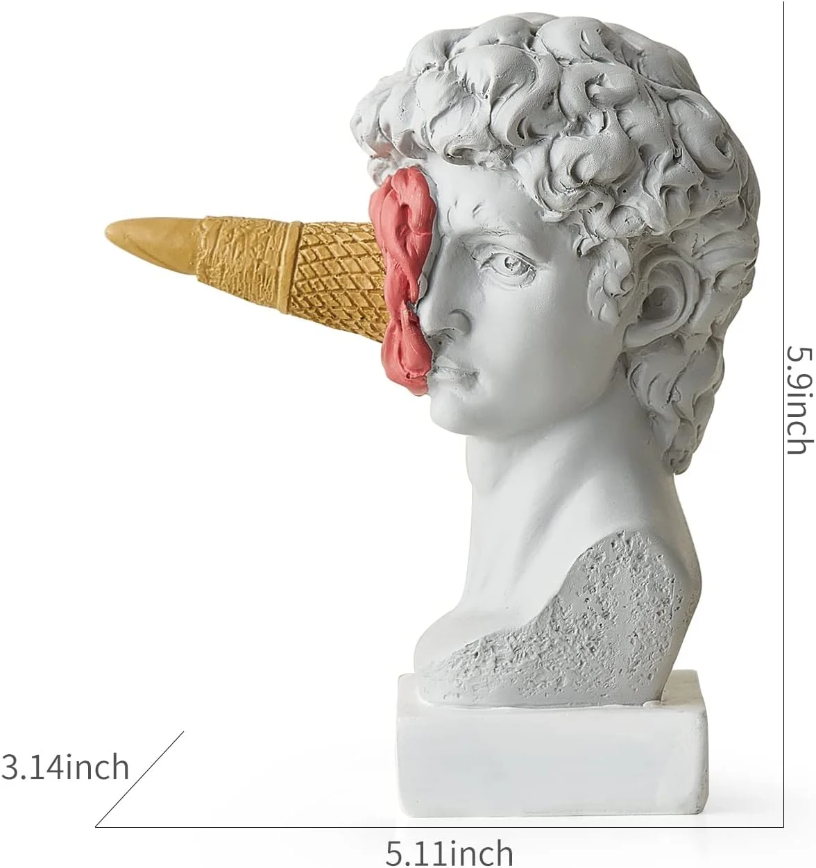 مجسمه کلاسیک یونانی داوود FJS، مجسمه و تندیس های رزینی برای دکور اتاق نشیمن و دفتر کار، مجسمه نیم تنه برای دکور میز قهوه خوری خانه با زیبایی شناسی رومی مجسمه کلاسیک یونانی داوود FJS، مجسمه و تندیس های رزینی برای دکور اتاق نشیمن و دفتر کار، مجسمه نیم تنه برای دکور میز قهوه خوری خانه با زیبایی شناسی رومی