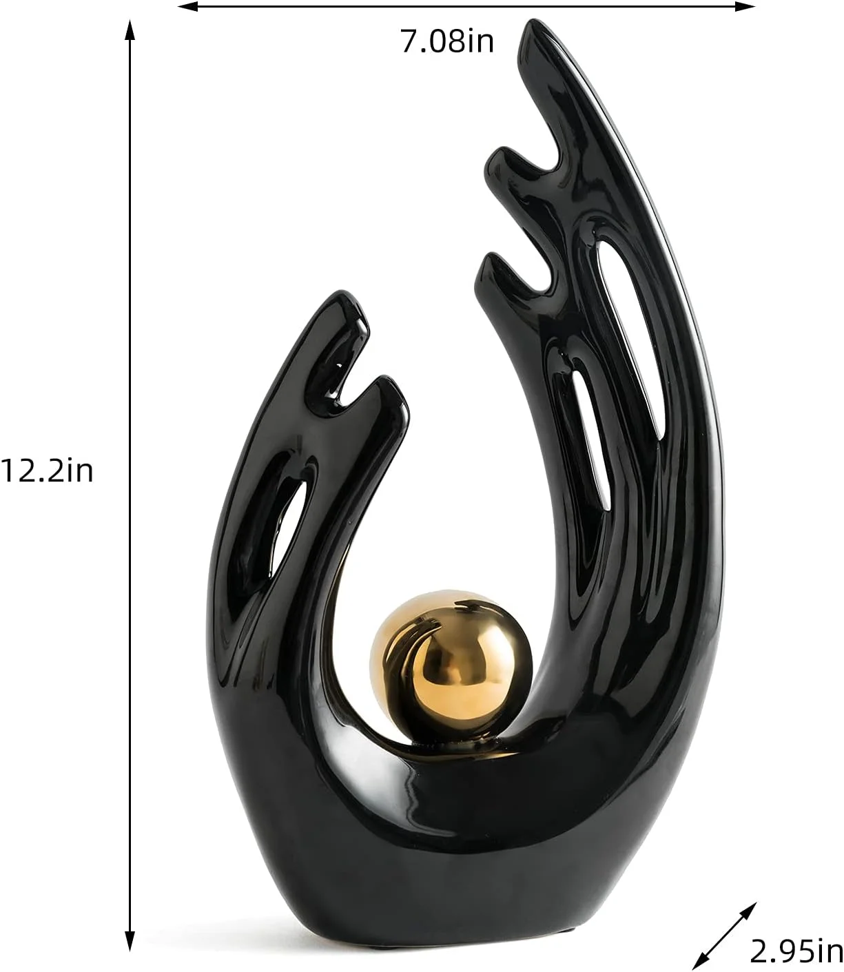 مجسمه سرامیکی هنری مدرن FJS برای دکوراسیون اتاق نشیمن، تزئینات میز غذاخوری، اتاق کار، اتاق خواب، آشپزخانه، آپارتمان