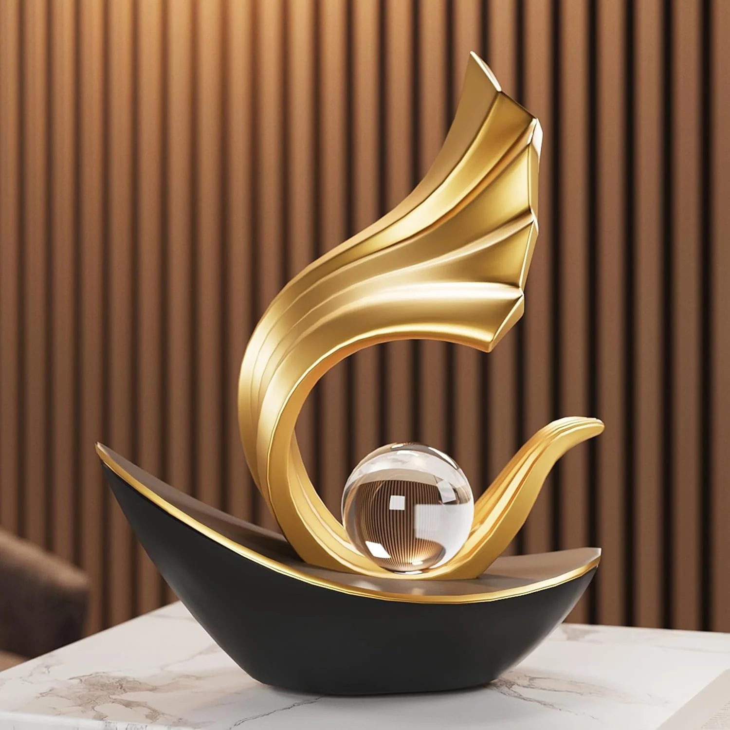 مجسمه قایق بادبانی مدرن FJS، دکوری اتاق نشیمن، مجسمه های دریایی برای میز قهوه، استند تلویزیون، قفسه کتاب، مجسمه قایق هنری انتزاعی دکور خانه (مشکی و طلایی) مجسمه قایق بادبانی مدرن FJS، دکوری اتاق نشیمن، مجسمه های دریایی برای میز قهوه، استند تلویزیون، قفسه کتاب، مجسمه قایق هنری انتزاعی دکور خانه (مشکی و طلایی)