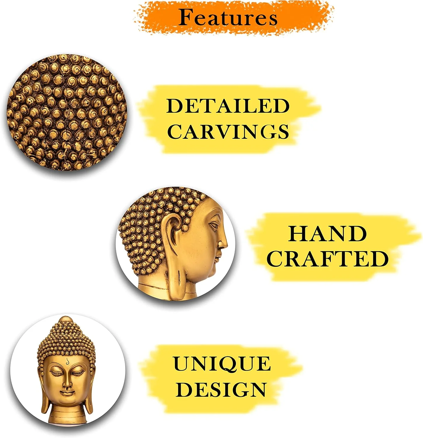 مجسمه بودا از جنس پلی رزین، مناسب دکوراسیون منزل و اتاق نشیمن - GOL4-DB6، استاندارد مجسمه بودا از جنس پلی رزین، مناسب دکوراسیون منزل و اتاق نشیمن - GOL4-DB6، استاندارد