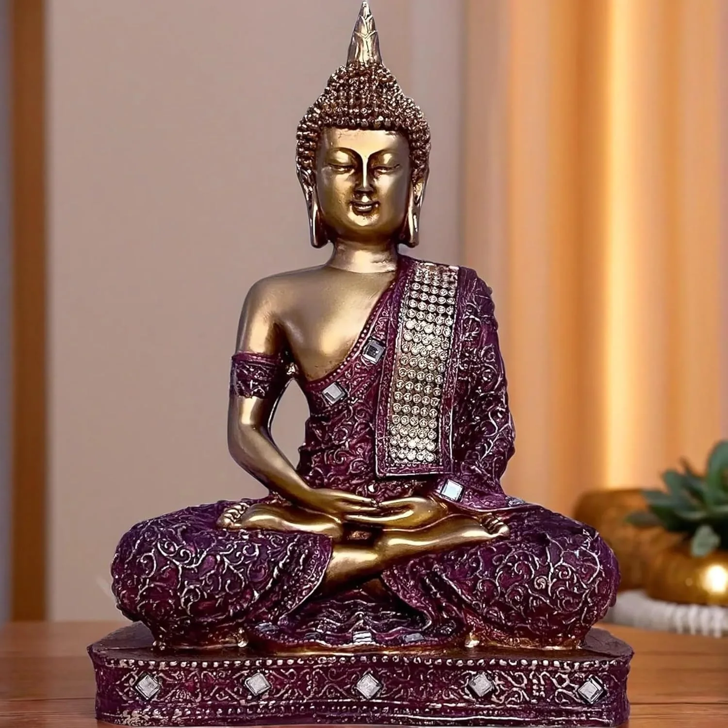 مجسمه تزئینی بودا نشسته در حال مدیتیشن، 25 سانتیمتری، مناسب دکوراسیون منزل و هدیه (1, RD_GOL-BS2) مجسمه تزئینی بودا نشسته در حال مدیتیشن، 25 سانتیمتری، مناسب دکوراسیون منزل و هدیه (1, RD_GOL-BS2)
