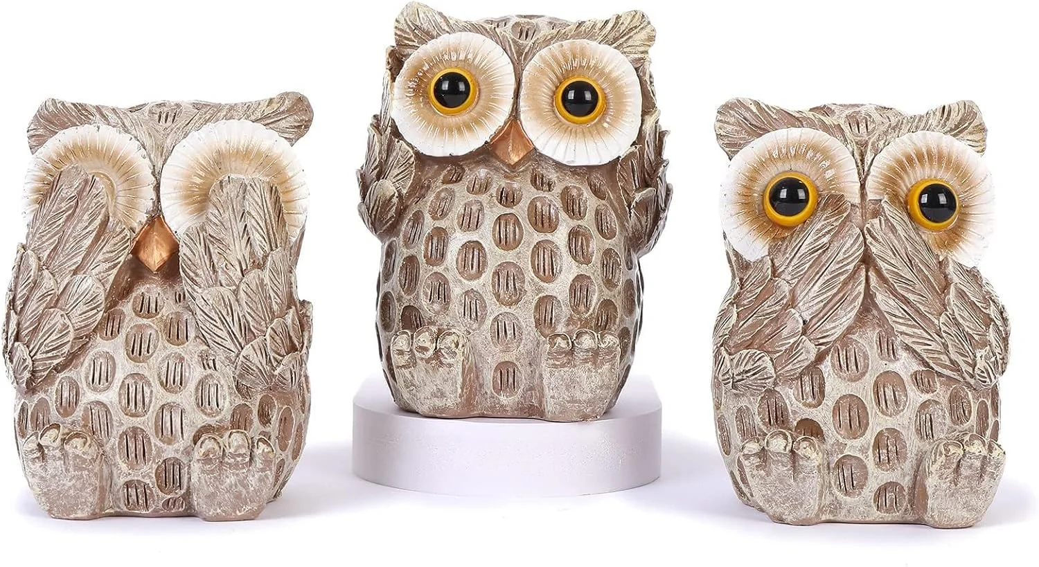 ست 3 تایی مجسمه جغد، دکوری زیبا برای خانه، مجسمه های جغد دوست داشتنی برای قفسه، اتاق نشیمن، اتاق خواب، میز کار، کتابخانه، مجسمه های حیوانات، وسایل تزئینی کوچک برای دوستداران پرندگان ست 3 تایی مجسمه جغد، دکوری زیبا برای خانه، مجسمه های جغد دوست داشتنی برای قفسه، اتاق نشیمن، اتاق خواب، میز کار، کتابخانه، مجسمه های حیوانات، وسایل تزئینی کوچک برای دوستداران پرندگان