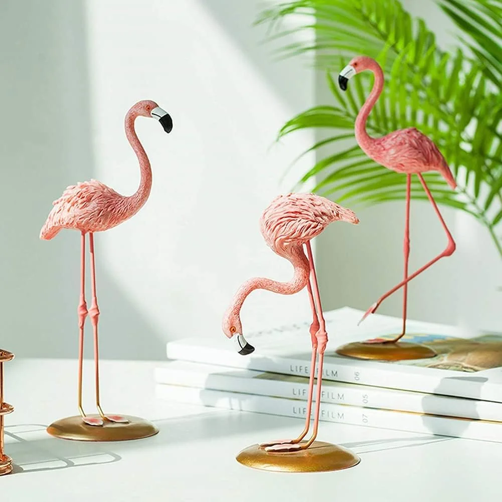 مجسمه رزینی KASTWAVE، تزیین میز، مجسمه تزئینی، لوازم جانبی دکوراسیون منزل، مجسمه پرندگان فلامینگو صورتی برای اتاق نشیمن، هدایای مجسمه سازی برای دوستان (مجموعه 3 عددی) مجسمه رزینی KASTWAVE، تزیین میز، مجسمه تزئینی، لوازم جانبی دکوراسیون منزل، مجسمه پرندگان فلامینگو صورتی برای اتاق نشیمن، هدایای مجسمه سازی برای دوستان (مجموعه 3 عددی)