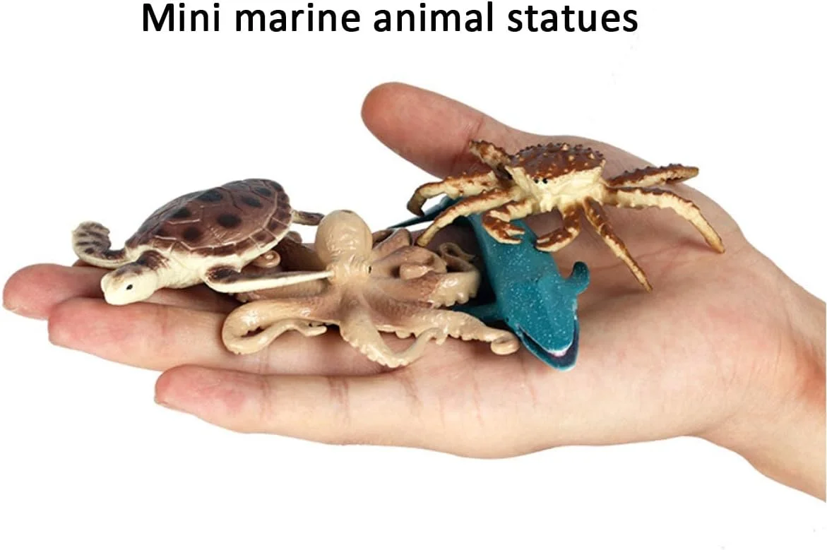 مجسمه حیوانات مینی سافاری KASTWAVE، اسباب بازی مجسمه حیوانات دریایی پلاستیکی واقعی، تزیین کیک جشن تولد کودکان شامل پنگوئن ها، لاک پشت ها، اختاپوس ها، نهنگ های گوژپشت، نهنگ ها و غیره (12 عدد) مجسمه حیوانات مینی سافاری KASTWAVE، اسباب بازی مجسمه حیوانات دریایی پلاستیکی واقعی، تزیین کیک جشن تولد کودکان شامل پنگوئن ها، لاک پشت ها، اختاپوس ها، نهنگ های گوژپشت، نهنگ ها و غیره (12 عدد)