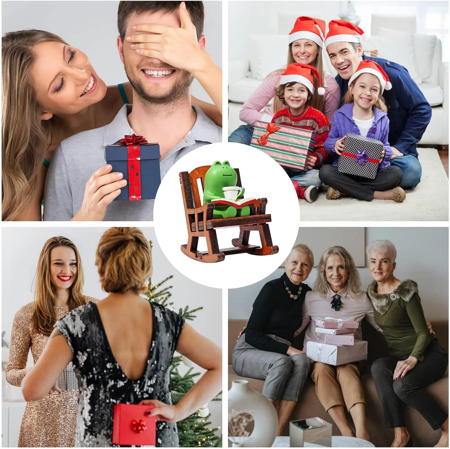 مجسمه های قورباغه مینیاتوری تزویق، کلکسیونی از فیگورهای قورباغه دوست داشتنی، دکوری های بامزه قورباغه برای تزیین میز، قفسه، باغچه و گلدان