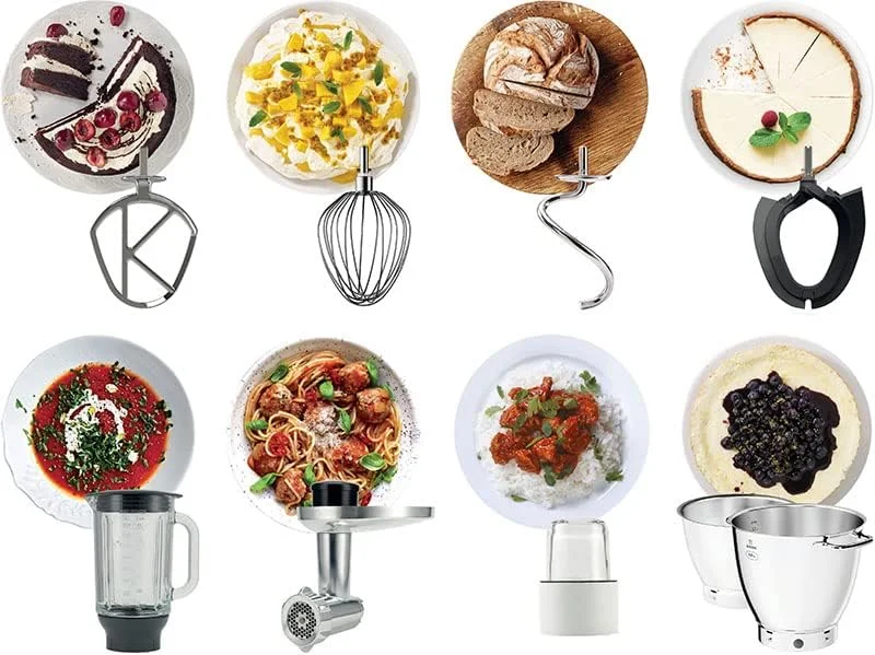 میکسر ایستاده کنوود مدل TITANIUM CHEF PATISSIER XL با بدنه فلزی، عملکرد گرم کردن، ترازو داخلی، DuoBowl، 4 ابزار، مخلوط کن شیشه ای، چرخ گوشت و آسیاب چند منظوره KWL90.344SI نقره ای میکسر ایستاده کنوود مدل TITANIUM CHEF PATISSIER XL با بدنه فلزی، عملکرد گرم کردن، ترازو داخلی، DuoBowl، 4 ابزار، مخلوط کن شیشه ای، چرخ گوشت و آسیاب چند منظوره KWL90.344SI نقره ای