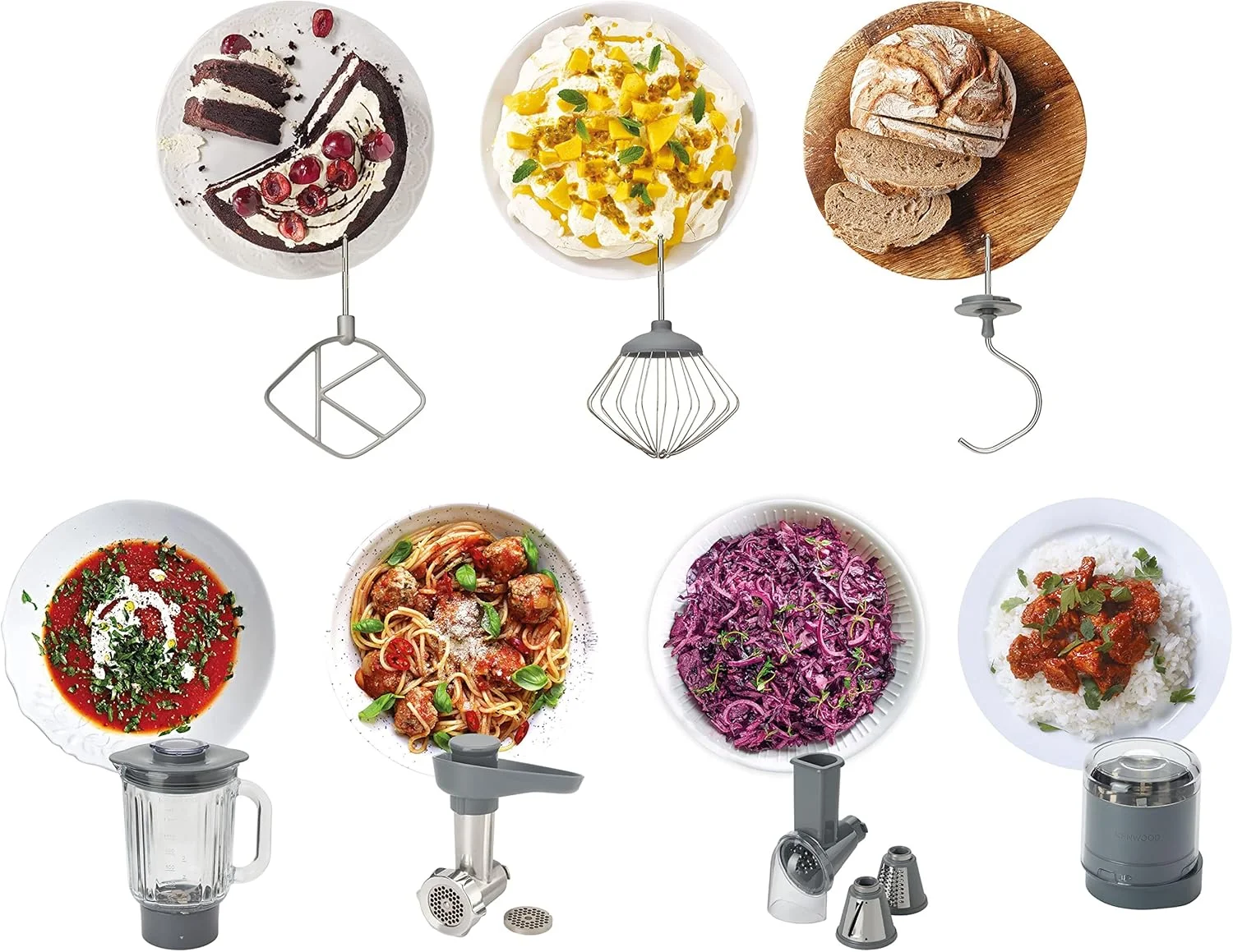 میکسر آشپزخانه کنوود مدل PROSPERO+ با توان 1000 وات، کاسه استیل 4.3 لیتری، همزن K شکل، همزن مفتولی، خمیرزن، مخلوط کن، چرخ گوشت، برش دهنده غذای چرخشی، آسیاب چند منظوره KHC29.Q0SI نقره ای میکسر آشپزخانه کنوود مدل PROSPERO+ با توان 1000 وات، کاسه استیل 4.3 لیتری، همزن K شکل، همزن مفتولی، خمیرزن، مخلوط کن، چرخ گوشت، برش دهنده غذای چرخشی، آسیاب چند منظوره KHC29.Q0SI نقره ای