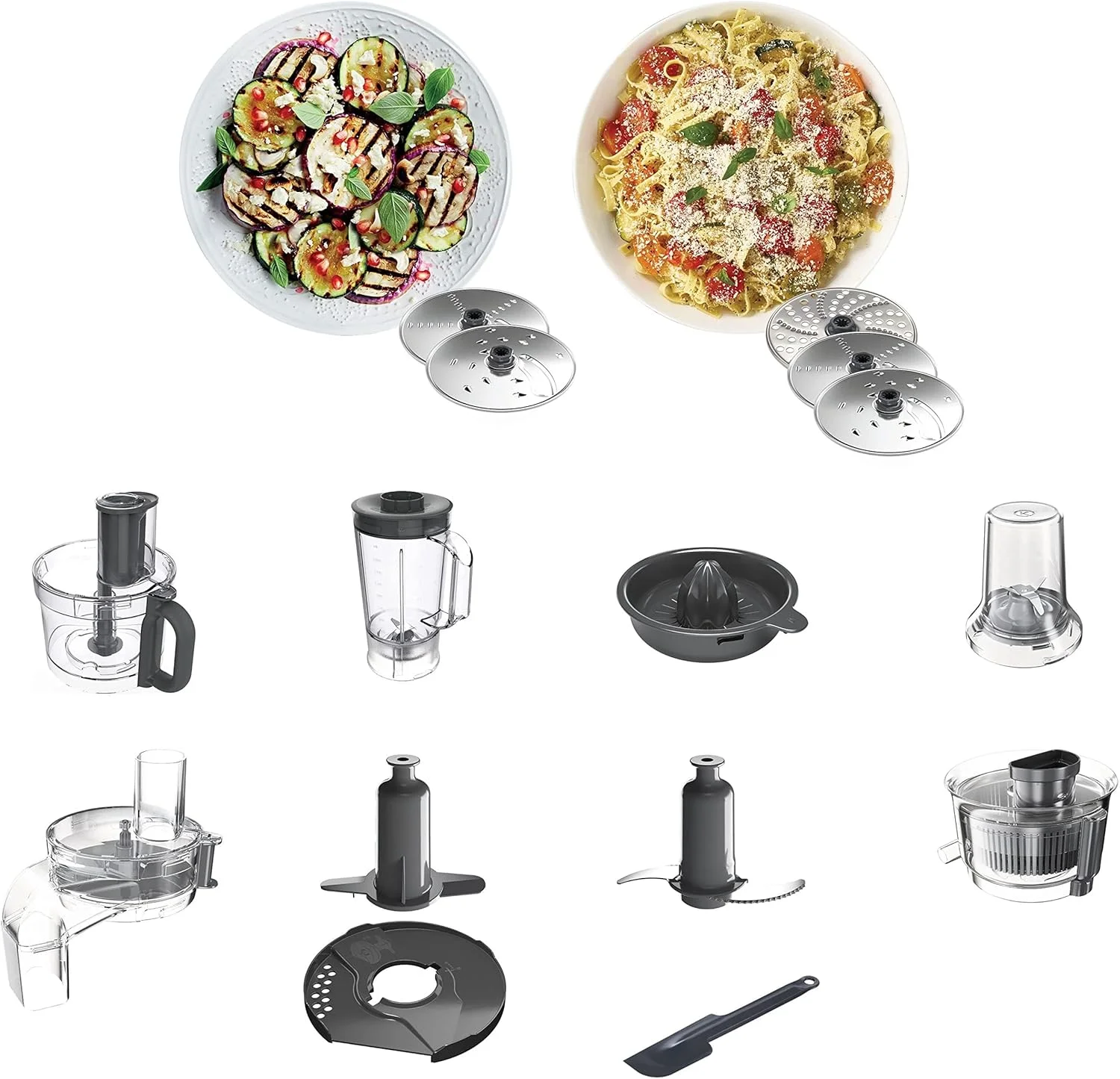 غذاساز چندکاره کنوود 1000 وات با 3 دیسک استیل ضد زنگ، مخلوط کن، آسیاب، آبمیوه گیری، همزن، خمیر ساز، آب مرکبات گیری، سرو سریع/سالاد ساز مدل Fdp65.880Si نقره ای