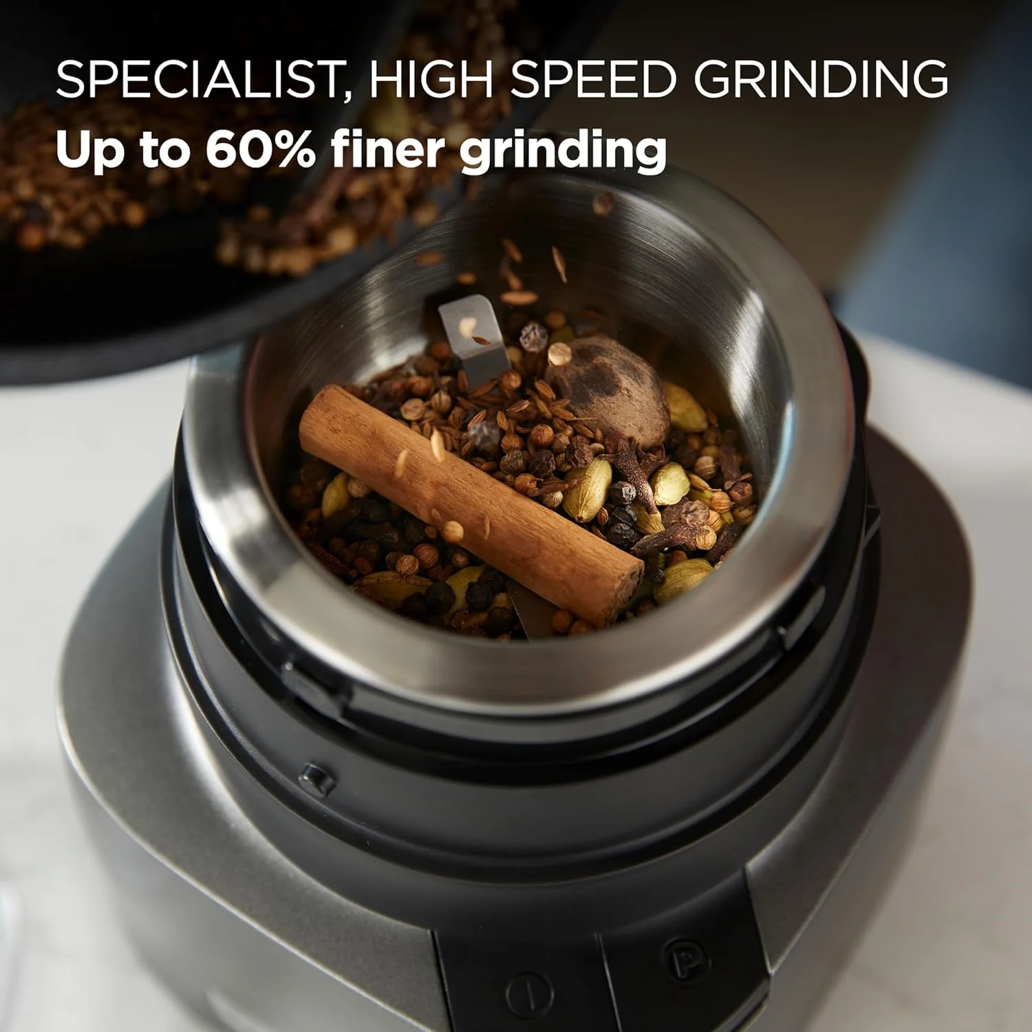 خردکن و آسیاب 2 در 1 کنوود 800 وات، آسیاب فلزی قدرتمند و خردکن برقی با تیغه های چهارتایی Eversharp، Dripper Pro، کاردک برای خرد کردن مرطوب و آسیاب خشک CHP80.000SI خاکستری خردکن و آسیاب 2 در 1 کنوود 800 وات، آسیاب فلزی قدرتمند و خردکن برقی با تیغه های چهارتایی Eversharp، Dripper Pro، کاردک برای خرد کردن مرطوب و آسیاب خشک CHP80.000SI خاکستری