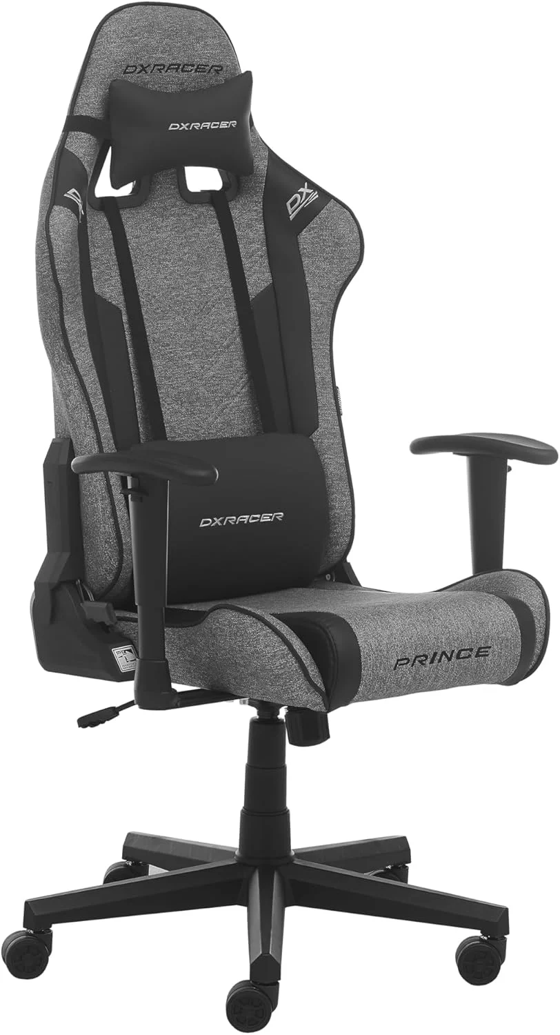 صندلی گیمینگ/اداری/میز تحریر Robas Lund DXRacer Prince L PF132 با عملکرد گهواره ای، صندلی گیمینگ با قابلیت تنظیم ارتفاع، صندلی گردان، صندلی کامپیوتر، صندلی مدیریتی ارگونومیک خاکستری/مشکی صندلی گیمینگ/اداری/میز تحریر Robas Lund DXRacer Prince L PF132 با عملکرد گهواره ای، صندلی گیمینگ با قابلیت تنظیم ارتفاع، صندلی گردان، صندلی کامپیوتر، صندلی مدیریتی ارگونومیک خاکستری/مشکی