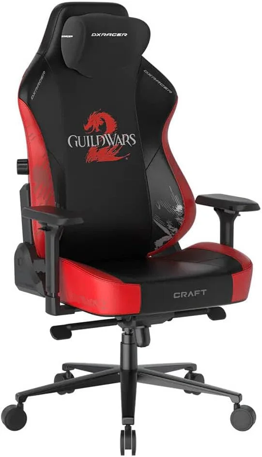 صندلی گیمینگ Dxracer، صندلی گیمینگ Cloud Comfort، دارای زیر سری بدون فشار، پشتیبانی کمری یکپارچه دو بعدی، طراحی ارگونومیک پشتی بلند، ظرفیت بار سنگین GC/LCF23LTA/رنگ GUILDWAR