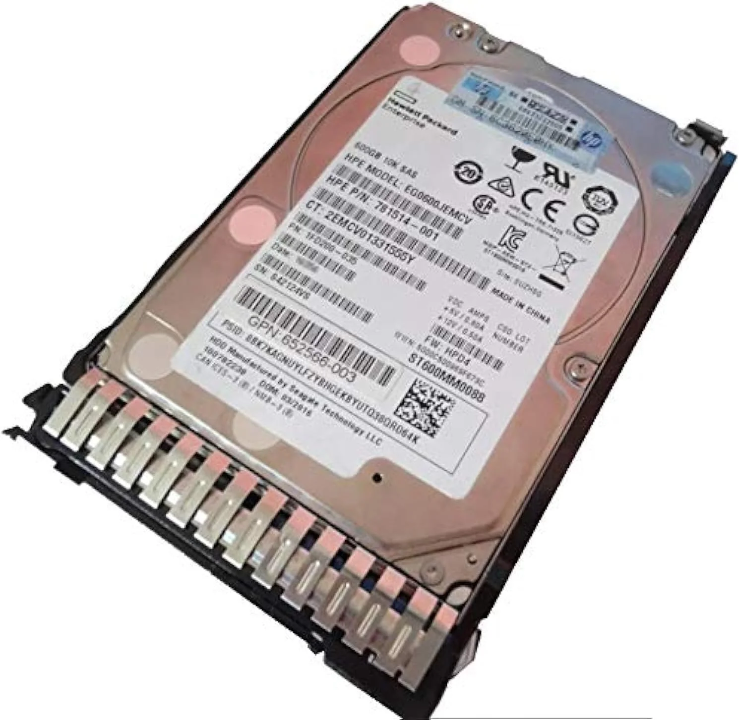 هارد دیسک 600 گیگابایتی SAS 12G 10K 2.5 اینچی SC ENT برای HP (781577-001| 781516-B21, 781577-001,781514-001|768788-002|781514-001)