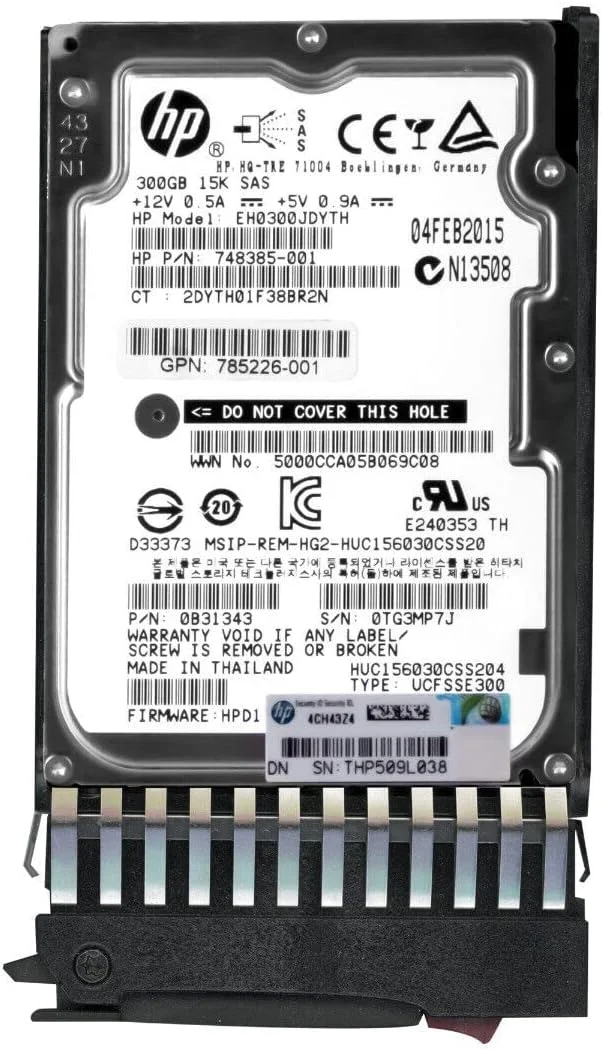درایو اچ پی 785407-001 هارد دیسک 300 گیگابایت 12G 10K 2.5 SAS ENT درایو اچ پی 785407-001 هارد دیسک 300 گیگابایت 12G 10K 2.5 SAS ENT
