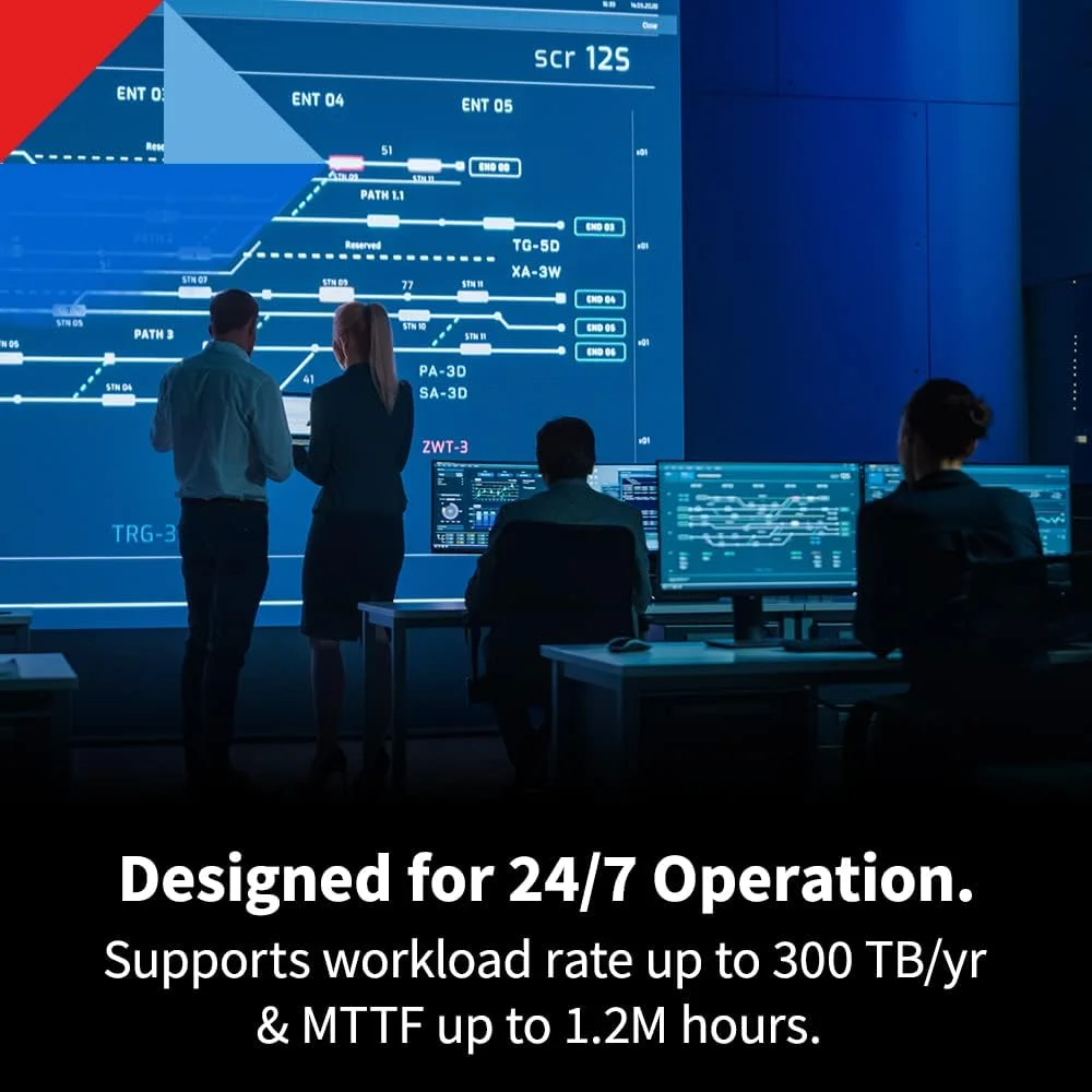 هارد دیسک داخلی 14 ترابایتی Toshiba N300 PRO مناسب برای NAS های تجاری بزرگ (تا 24 جایگاه) سایز 3.5 اینچ - سرعت چرخش 7200 دور در دقیقه، حافظه کش 512 مگابایت، نرخ کارکرد تا 300 ترابایت در سال CMR SATA 6 گیگابیت بر ثانیه - مدل HDWG51EXZSTB هارد دیسک داخلی 14 ترابایتی Toshiba N300 PRO مناسب برای NAS های تجاری بزرگ (تا 24 جایگاه) سایز 3.5 اینچ - سرعت چرخش 7200 دور در دقیقه، حافظه کش 512 مگابایت، نرخ کارکرد تا 300 ترابایت در سال CMR SATA 6 گیگابیت بر ثانیه - مدل HDWG51EXZSTB