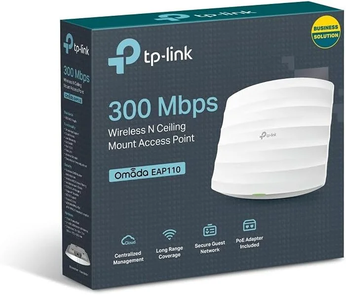اکسس پوینت سقفی بی سیم N تی پی-لینک EAP115 300Mbps اکسس پوینت سقفی بی سیم N تی پی-لینک EAP115 300Mbps