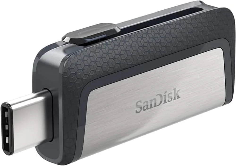فلش مموری دوگانه SanDisk Ultra با پورت USB Type-C ظرفیت 256 گیگابایت - مدل SDDDC2-256G-G46، نقره ای، 164113