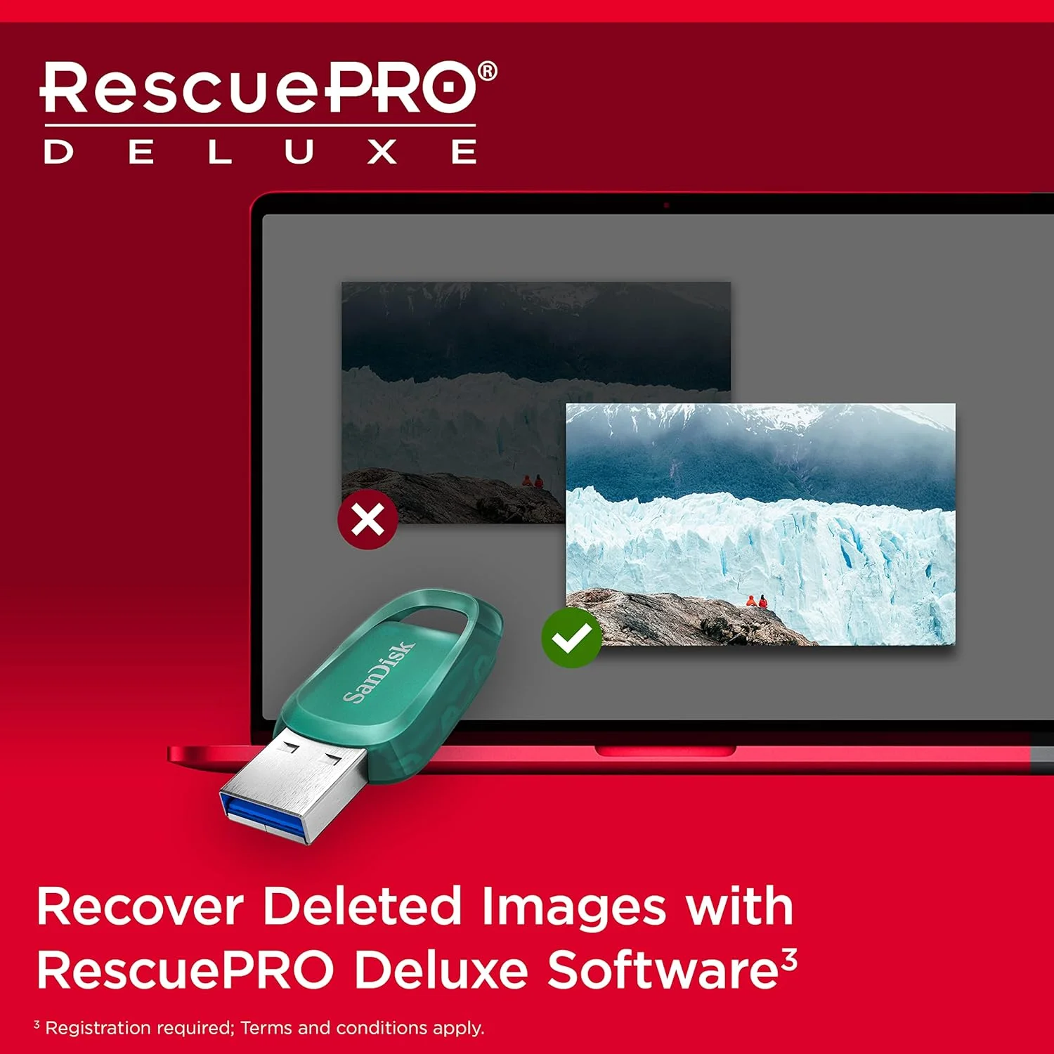 فلش مموری سن‌دیسک Ultra Eco با ظرفیت 256 گیگابایت، USB 3.2 Gen 1 مدل SDCZ96-256G-G46