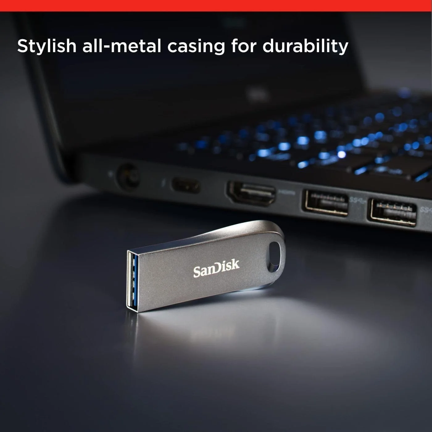 فلش مموری 512 گیگابایتی SanDisk Ultra Luxe USB 3.2 Gen 1 مدل SDCZ74-512G-GAM46