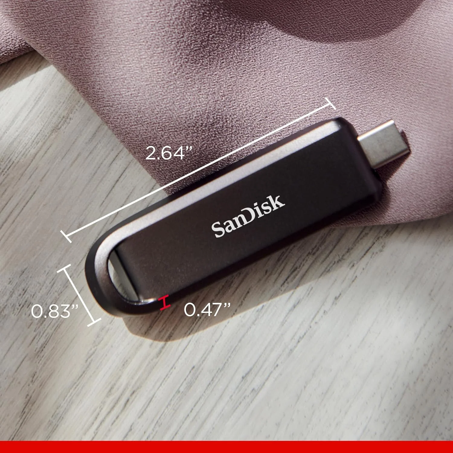 فلش درایو 1 ترابایتی SanDisk Extreme PRO با USB-C - سرعت خواندن تا 1000 مگابایت بر ثانیه و سرعت نوشتن 900 مگابایت بر ثانیه - برای لپ تاپ، کامپیوتر و تبلت - USB Type-C با عملکرد بالا، مشکی - SDCZ890-1T00-G46