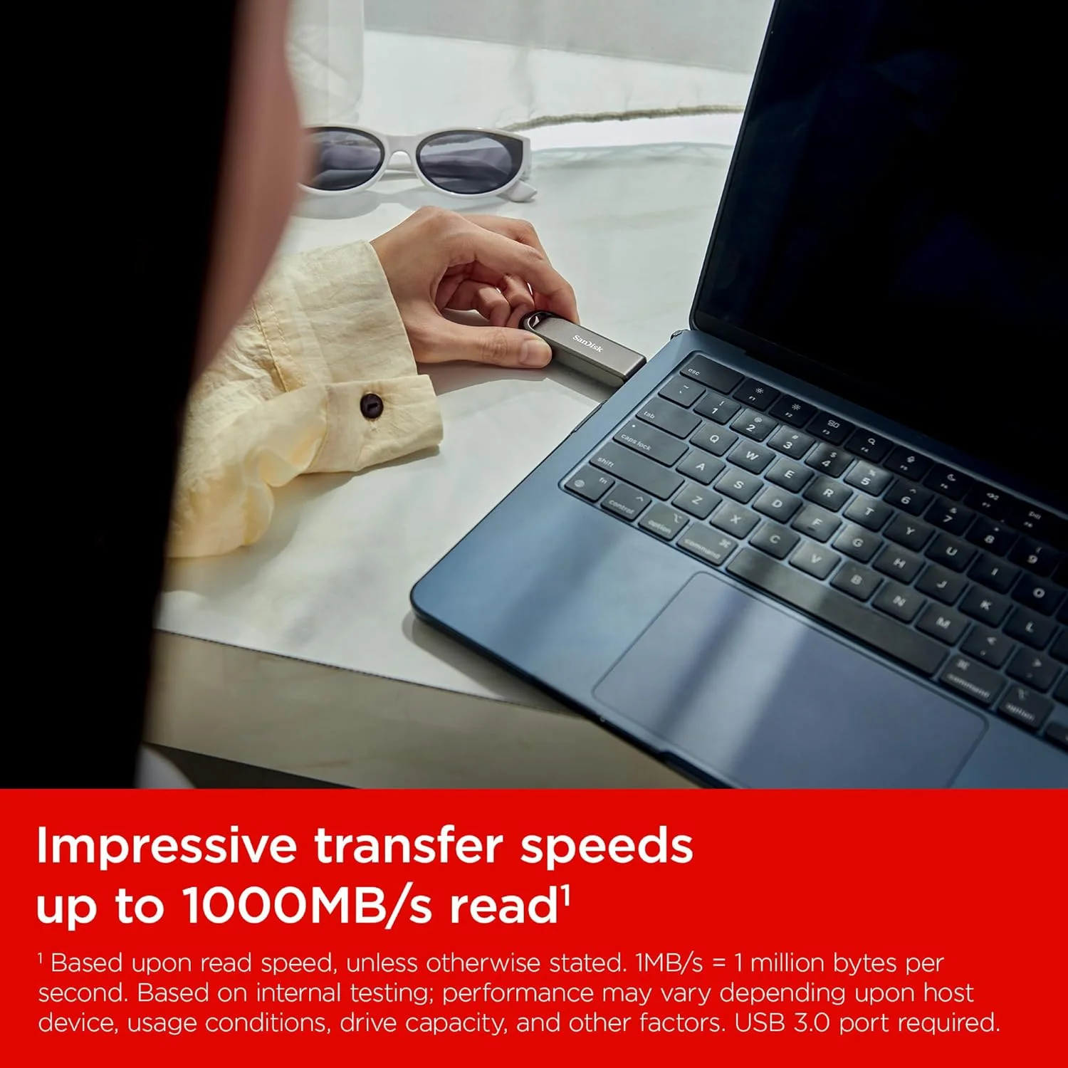 فلش مموری پرسرعت SanDisk Extreme PRO با ظرفیت 2 ترابایت، USB Type-C (سرعت خواندن تا 1000 مگابایت بر ثانیه و سرعت نوشتن تا 900 مگابایت بر ثانیه، نرم افزار بازیابی اطلاعات RescuePRO Deluxe)