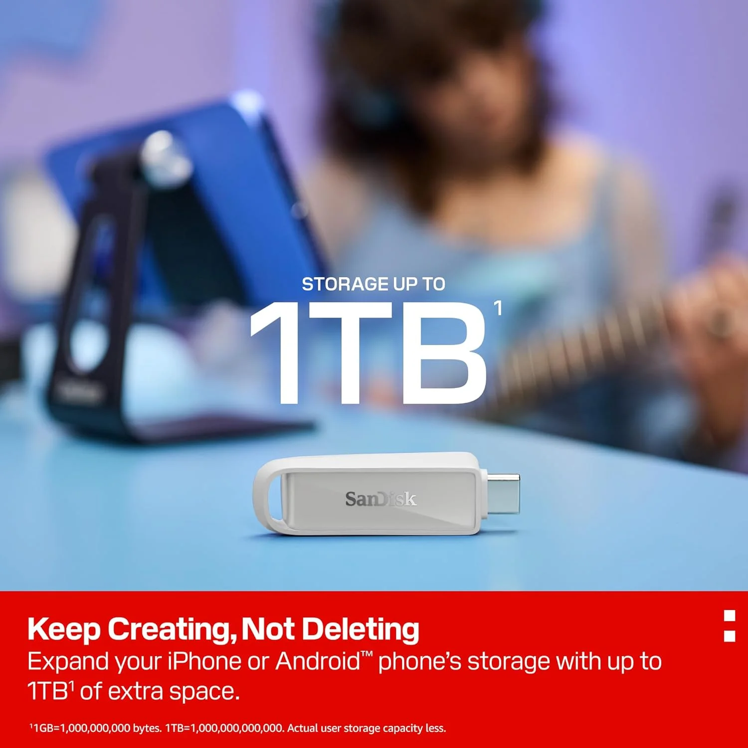 فلش مموری 512 گیگابایتی سندیسک با USB Type-C - تا 150 مگابایت بر ثانیه، USB 3.2 Gen 1، فلش مموری برای دستگاههای Type-C آیفون، آیپد، مک، سفید قطبی - SDIXS0N-512G-GN6NE فلش مموری 512 گیگابایتی سندیسک با USB Type-C - تا 150 مگابایت بر ثانیه، USB 3.2 Gen 1، فلش مموری برای دستگاههای Type-C آیفون، آیپد، مک، سفید قطبی - SDIXS0N-512G-GN6NE