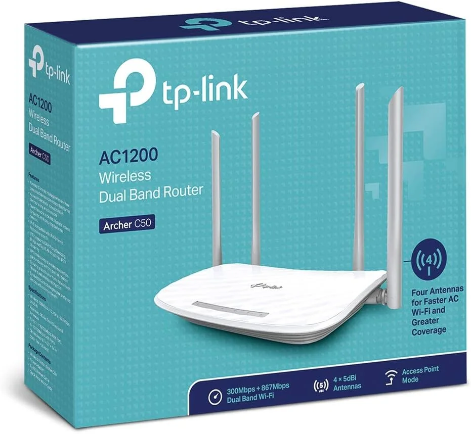 روتر بی سیم اترنت TP-Link Archer C50 IEEE 802.11ac روتر بی سیم اترنت TP-Link Archer C50 IEEE 802.11ac