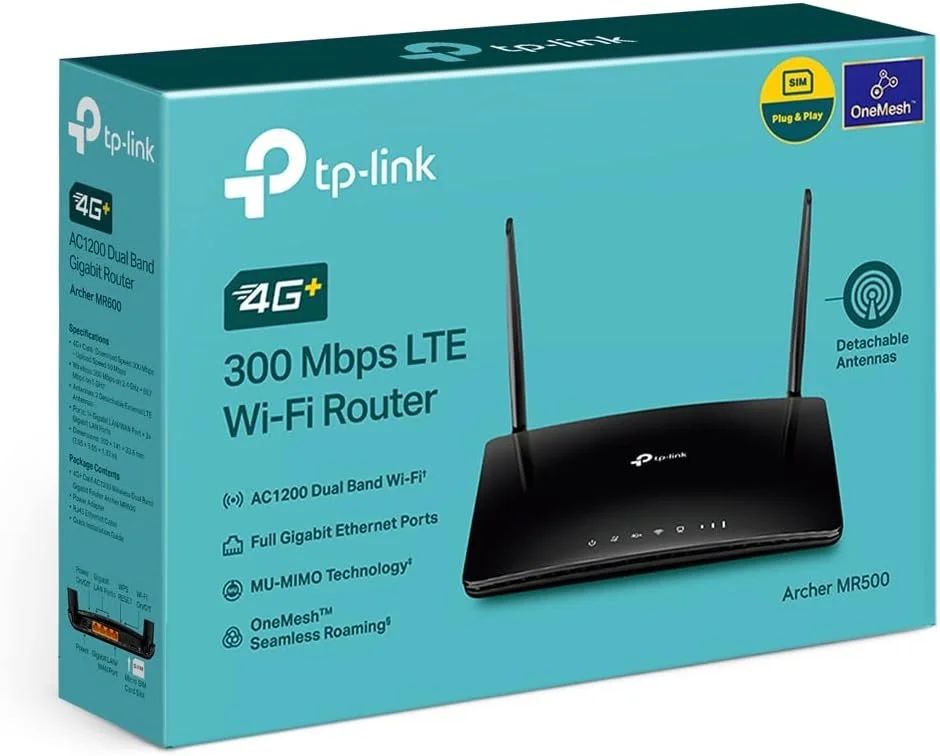 روتر گیگابیتی بیسیم دو بانده TP-Link Archer MR500 4G+ Cat6 AC1200 روتر گیگابیتی بیسیم دو بانده TP-Link Archer MR500 4G+ Cat6 AC1200