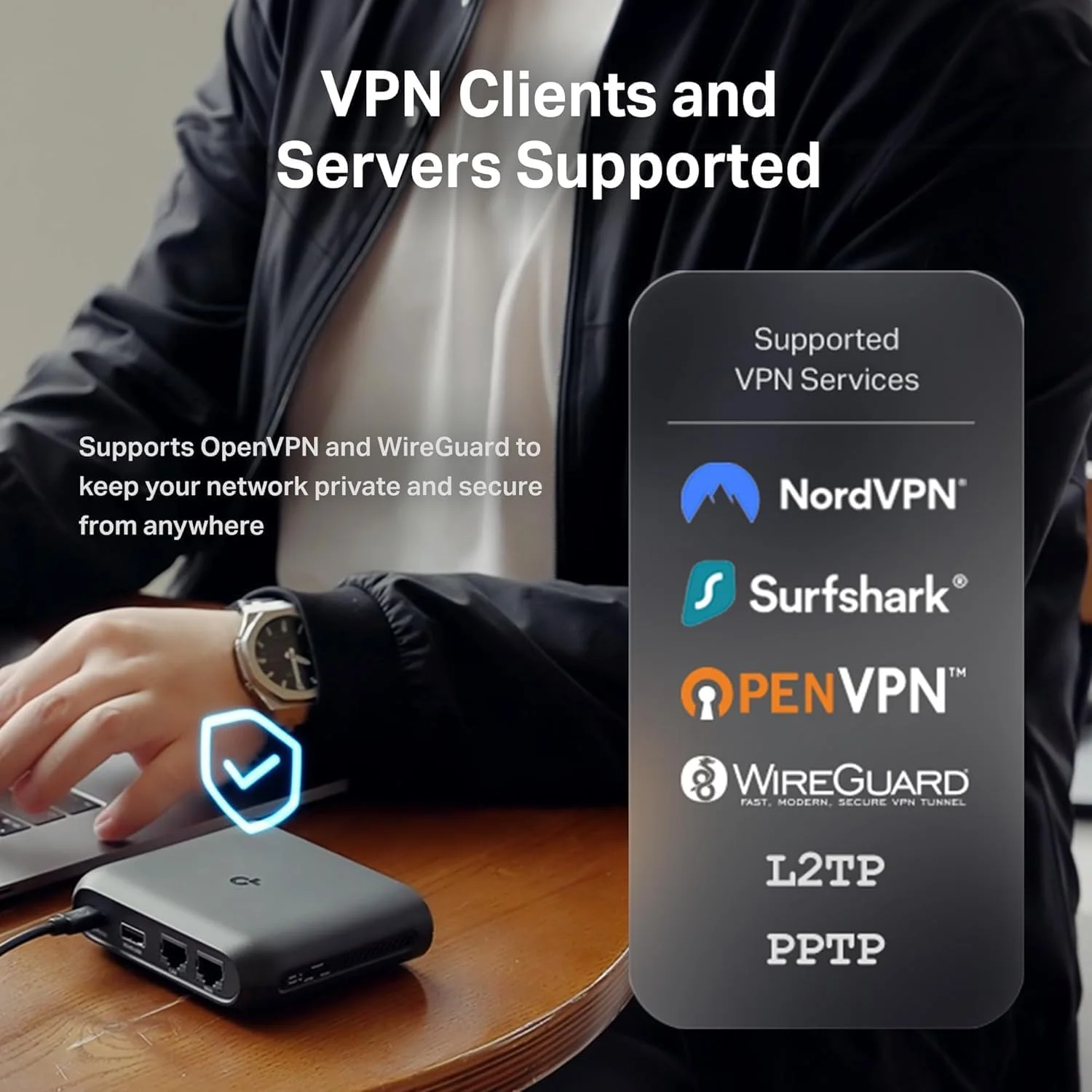 روتر مسافرتی دو بانده وای فای 6 AX3000 تی پی-لینک مدل TL-WR3002X | قابل حمل Multi-Gig | OpenVPN، WireGuard | اشتراک گذاری آسان وای فای عمومی | تترینگ وای فای تلفن | USB 3.0 | حالت های چندگانه روتر مسافرتی دو بانده وای فای 6 AX3000 تی پی-لینک مدل TL-WR3002X | قابل حمل Multi-Gig | OpenVPN، WireGuard | اشتراک گذاری آسان وای فای عمومی | تترینگ وای فای تلفن | USB 3.0 | حالت های چندگانه