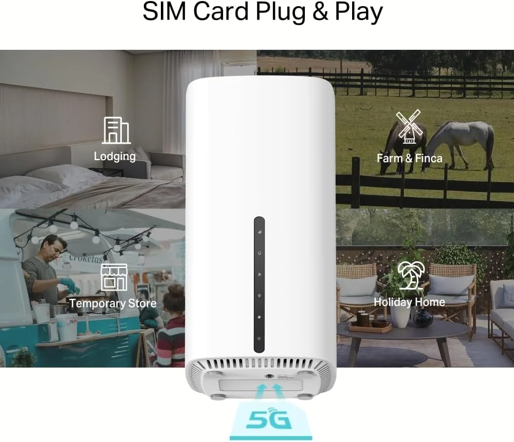 روتر TP-Link Archer NX200 5G Wi-Fi 6 AX1800Mbps با سیم کارت، دو بانده، Plug & Play، پورت گیگابیتی WAN/LAN، 4K-QAM، Beamforming، 8 × 5G/LTE، 2 × آنتن داخلی Wi-Fi، EasyMesh، HomeShield روتر TP-Link Archer NX200 5G Wi-Fi 6 AX1800Mbps با سیم کارت، دو بانده، Plug & Play، پورت گیگابیتی WAN/LAN، 4K-QAM، Beamforming، 8 × 5G/LTE، 2 × آنتن داخلی Wi-Fi، EasyMesh، HomeShield