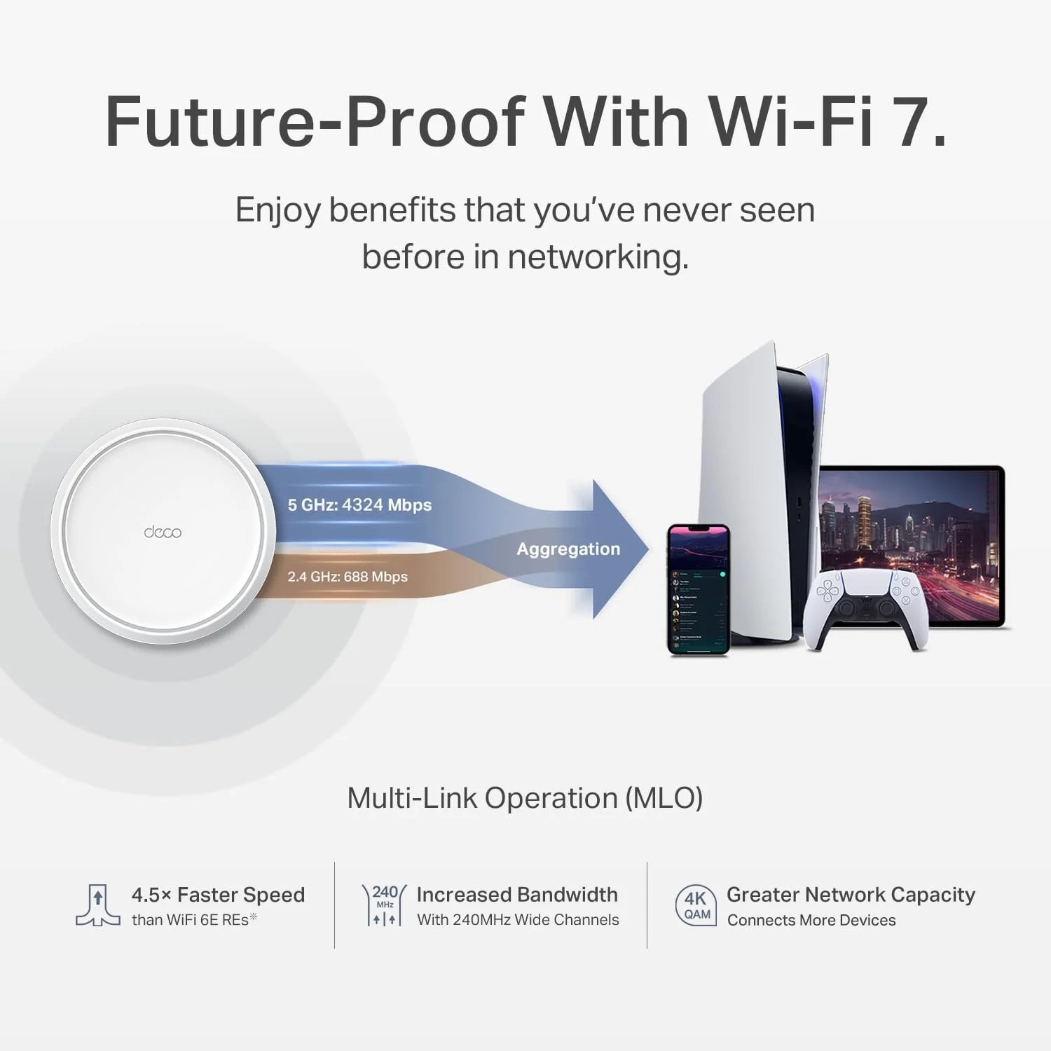 سیستم وای فای مش دو بانده TP-Link BE5000 وای فای 7 (Deco BE25) | 4-جریانی 5 گیگابیت بر ثانیه | کانال های 240 مگاهرتز | پوشش تا 4,600 فوت مربع | 2 پورت 2.5G بک هال سیمی | VPN، MLO، هوش مصنوعی-Roaming، HomeShield (بسته 2 عددی) سیستم وای فای مش دو بانده TP-Link BE5000 وای فای 7 (Deco BE25) | 4-جریانی 5 گیگابیت بر ثانیه | کانال های 240 مگاهرتز | پوشش تا 4,600 فوت مربع | 2 پورت 2.5G بک هال سیمی | VPN، MLO، هوش مصنوعی-Roaming، HomeShield (بسته 2 عددی)