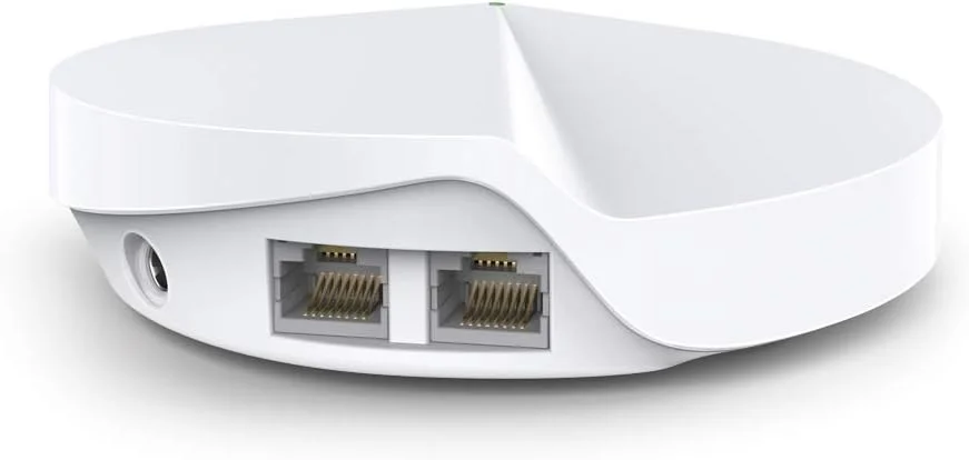 سیستم وای فای مش خانگی TP-Link Deco M5 (بسته 3 عددی) AC1300 دو بانده، پوشش تا 5500 فوت مربع، اتصال 100 دستگاه، دارای آنتی ویروس داخلی، جایگزین روتر/اکستندر وای فای، کنترل والدین