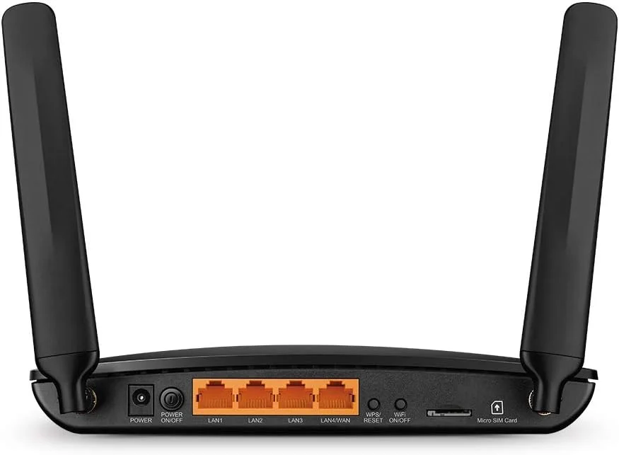 روتر گیگابیتی بیسیم دو بانده TP-LINK AC1200 4G+ Cat6، اسلات سیمکارت شبکه 4G/3G آنلاک شده، فناوری MU-MIMO، بدون نیاز به پیکربندی، پشتیبانی از شبکه مهمان و کنترل والدین (Archer MR600 V2) روتر گیگابیتی بیسیم دو بانده TP-LINK AC1200 4G+ Cat6، اسلات سیمکارت شبکه 4G/3G آنلاک شده، فناوری MU-MIMO، بدون نیاز به پیکربندی، پشتیبانی از شبکه مهمان و کنترل والدین (Archer MR600 V2)