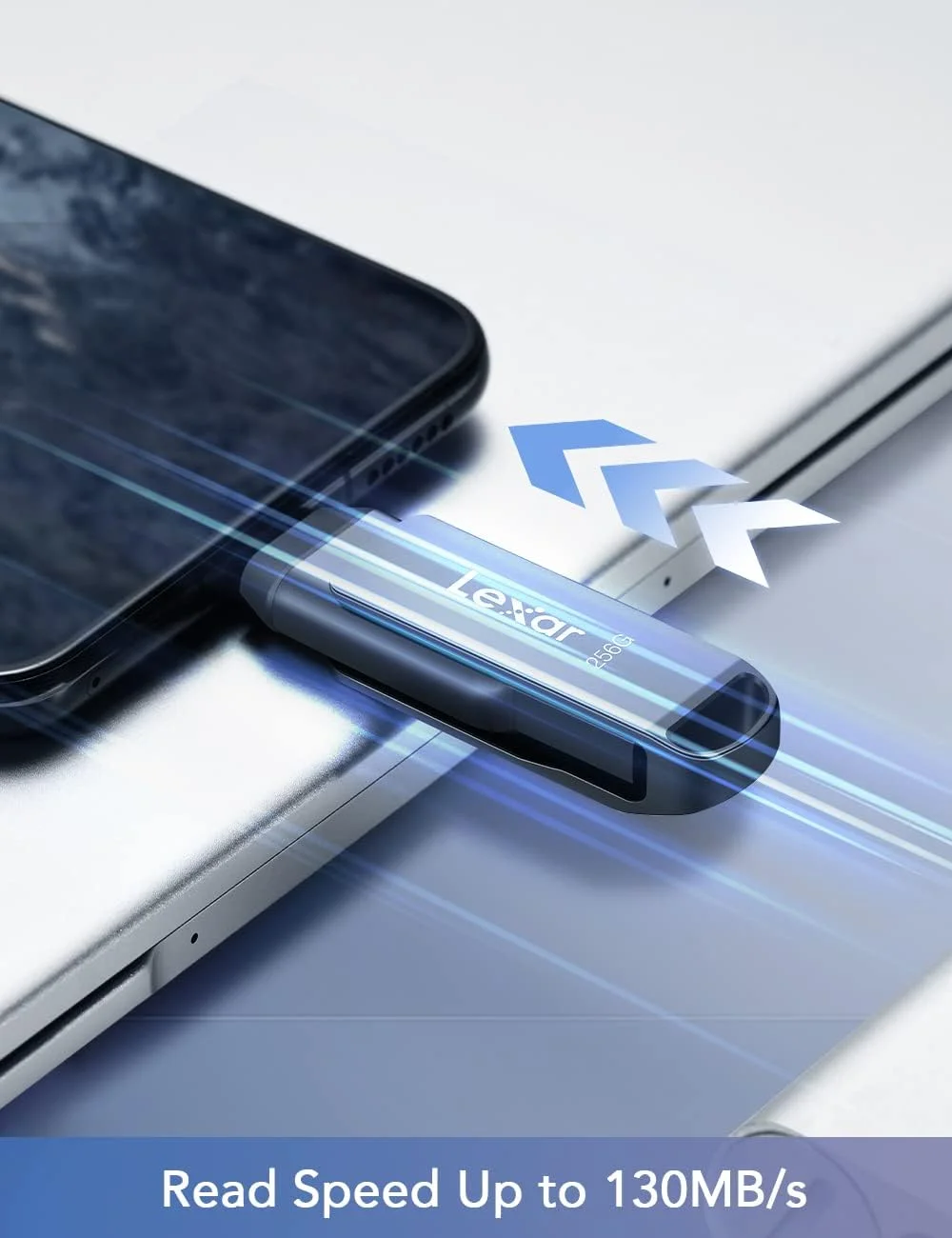 فلش مموری 256 گیگابایتی Lexar USB 3.1، فلش درایو USB-A و USB C با سرعت خواندن تا 130 مگابایت بر ثانیه، فلش درایو Type-C با طراحی چرخشی، درایو جامپ برای USB3.0/USB2.0، مموری استیک برای دستگاه های اندرویدی/تبلت/لپ تاپ/کامپیوتر/تلفن فلش مموری 256 گیگابایتی Lexar USB 3.1، فلش درایو USB-A و USB C با سرعت خواندن تا 130 مگابایت بر ثانیه، فلش درایو Type-C با طراحی چرخشی، درایو جامپ برای USB3.0/USB2.0، مموری استیک برای دستگاه های اندرویدی/تبلت/لپ تاپ/کامپیوتر/تلفن