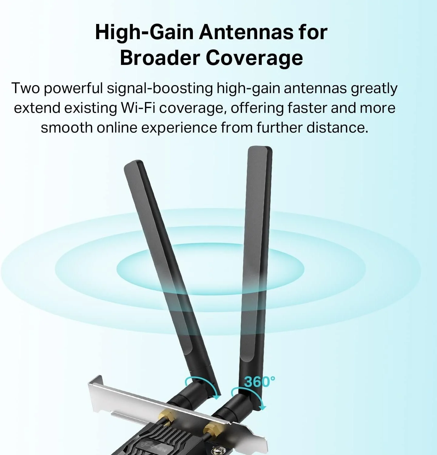 کارت شبکه وای فای 6 TP-Link PCIe برای کامپیوتر AX1800 (Archer TX20E)، بلوتوث 5.2، WPA3، آداپتور بی سیم دو بانده 802.11ax با MU-MIMO، تاخیر بسیار کم، پشتیبانی از ویندوز 11، 10 (فقط 64 بیتی)