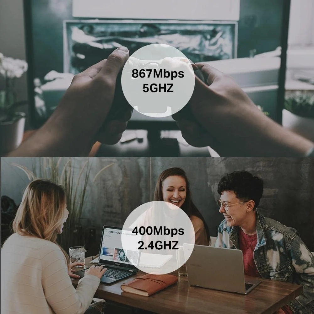 آداپتور وای فای USB تی پی-لینک AC1300 (Archer T3U) - آداپتور شبکه بی سیم دو بانده 2.4G/5G برای کامپیوترهای شخصی، دانگل وای فای MU-MIMO، USB 3.0، پشتیبانی از ویندوز 11، 10، 8.1، 8، 7، XP/Mac OS X 10.9-10.14 آداپتور وای فای USB تی پی-لینک AC1300 (Archer T3U) - آداپتور شبکه بی سیم دو بانده 2.4G/5G برای کامپیوترهای شخصی، دانگل وای فای MU-MIMO، USB 3.0، پشتیبانی از ویندوز 11، 10، 8.1، 8، 7، XP/Mac OS X 10.9-10.14