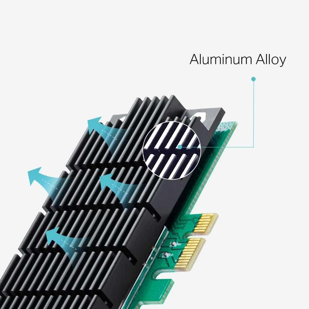 کارت شبکه وای فای TP-Link AC1300 PCIe (Archer T6E) - آداپتور PCI Express بی سیم دو بانده 2.4G/5G، پروفایل پایین، برد بلند، فناوری هیت سینک، پشتیبانی از ویندوز 10/8.1/8/7/XP کارت شبکه وای فای TP-Link AC1300 PCIe (Archer T6E) - آداپتور PCI Express بی سیم دو بانده 2.4G/5G، پروفایل پایین، برد بلند، فناوری هیت سینک، پشتیبانی از ویندوز 10/8.1/8/7/XP