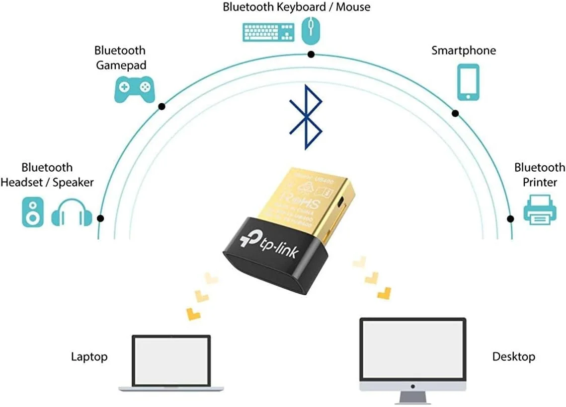 آداپتور بلوتوث USB نانو TP-Link 4.0 برای کامپیوتر رومیزی و لپ تاپ، دانگل/گیرنده بلوتوث برد بلند برای ویندوز 10/8.1/8/7/XP، Plug and Play (UB4A) آداپتور بلوتوث USB نانو TP-Link 4.0 برای کامپیوتر رومیزی و لپ تاپ، دانگل/گیرنده بلوتوث برد بلند برای ویندوز 10/8.1/8/7/XP، Plug and Play (UB4A)