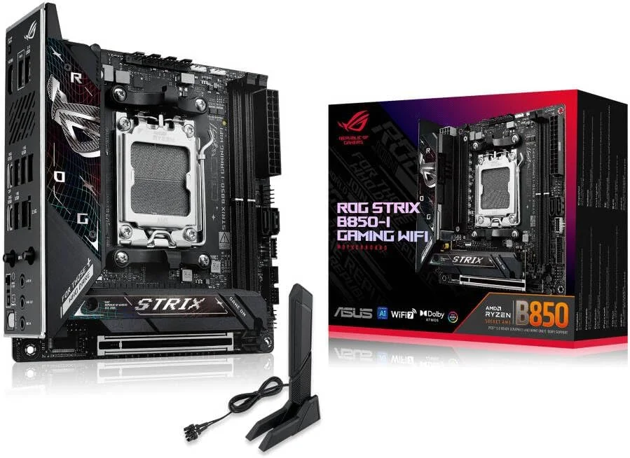 مادربرد ایسوس ROG Strix B850-I Gaming WiFi Mini-ITX – سوکت AMD AM5، چیپست B850، PCIe 5.0، Wi-Fi 6E