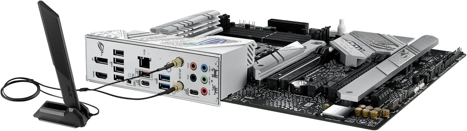 مادربرد ایسوس ROG STRIX B760-A GAMING WIFI DDR5 INTEL نسل 12 و 13 LGA1700 اترنت 2.5G وای فای 6E مدل 90MB1EP0-M0EAY0