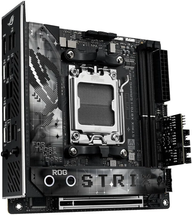 مادربرد ایسوس ROG Strix X870-I Gaming WiFi Mini-ITX – سوکت AMD AM5، چیپست X870، PCIe 5.0، USB4، Wi-Fi 7 مادربرد ایسوس ROG Strix X870-I Gaming WiFi Mini-ITX – سوکت AMD AM5، چیپست X870، PCIe 5.0، USB4، Wi-Fi 7