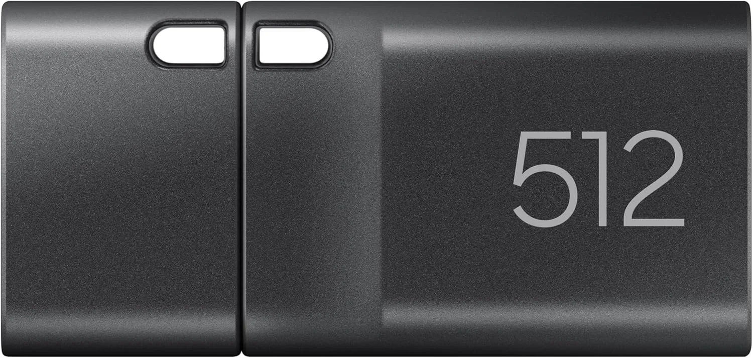 فلش مموری USB Type-C™ سامسونگ، 512 گیگابایت، انتقال فایل های 4 گیگابایتی در 11 ثانیه با سرعت خواندن 400 مگابایت بر ثانیه 3.1، سازگار با USB 3.0/2.0، ضد آب، 2024، خاکستری، MUF-512DA4/AM فلش مموری USB Type-C™ سامسونگ، 512 گیگابایت، انتقال فایل های 4 گیگابایتی در 11 ثانیه با سرعت خواندن 400 مگابایت بر ثانیه 3.1، سازگار با USB 3.0/2.0، ضد آب، 2024، خاکستری، MUF-512DA4/AM