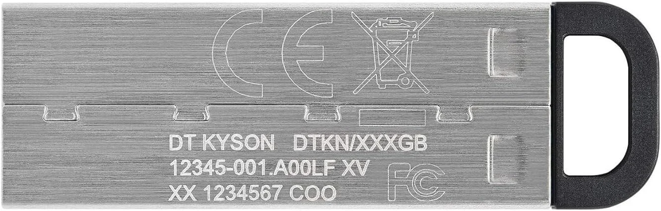 فلش مموری کینگستون DataTraveler Kyson با ظرفیت 256 گیگابایت، USB 3.2 Gen 1، بدنه فلزی مدل DTKN/256GB