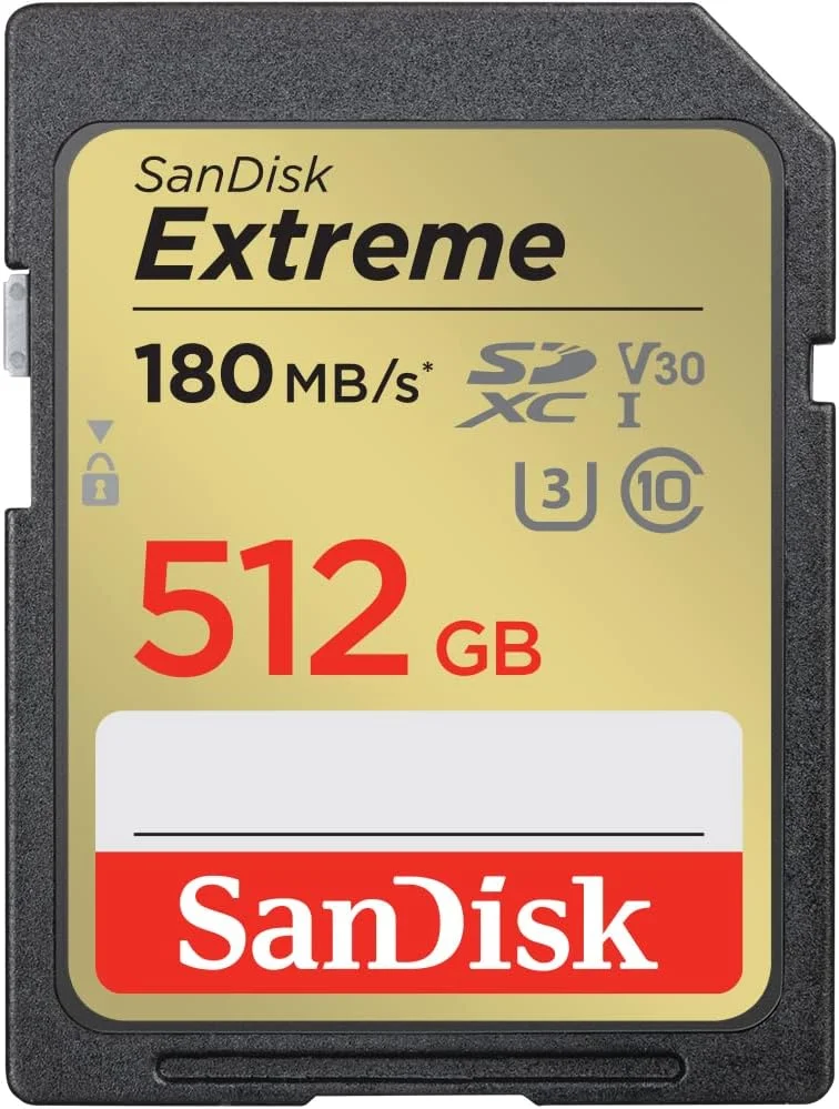 کارت حافظه SanDisk Extreme SDXC UHS-I با ظرفیت 512 گیگابایت - C10, U3, V30, 4K, UHD, کارت SD - SDSDXVV-512G-GNCIN