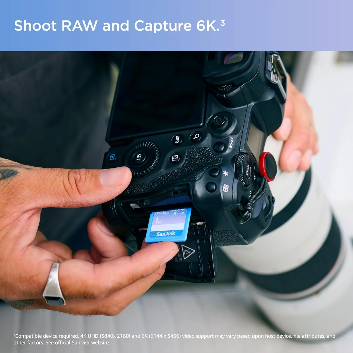 کارت حافظه 512 گیگابایتی SanDisk Creator SD UHS-II، سرعت خواندن تا 280 مگابایت بر ثانیه، برای دوربین های DSLR و بدون آینه، ویدیوی 4K UHD، ویدیوی 6K، V60، شامل 1 ماه Adobe Creative Cloud - SDSDXEP-512G-GNCIS کارت حافظه 512 گیگابایتی SanDisk Creator SD UHS-II، سرعت خواندن تا 280 مگابایت بر ثانیه، برای دوربین های DSLR و بدون آینه، ویدیوی 4K UHD، ویدیوی 6K، V60، شامل 1 ماه Adobe Creative Cloud - SDSDXEP-512G-GNCIS