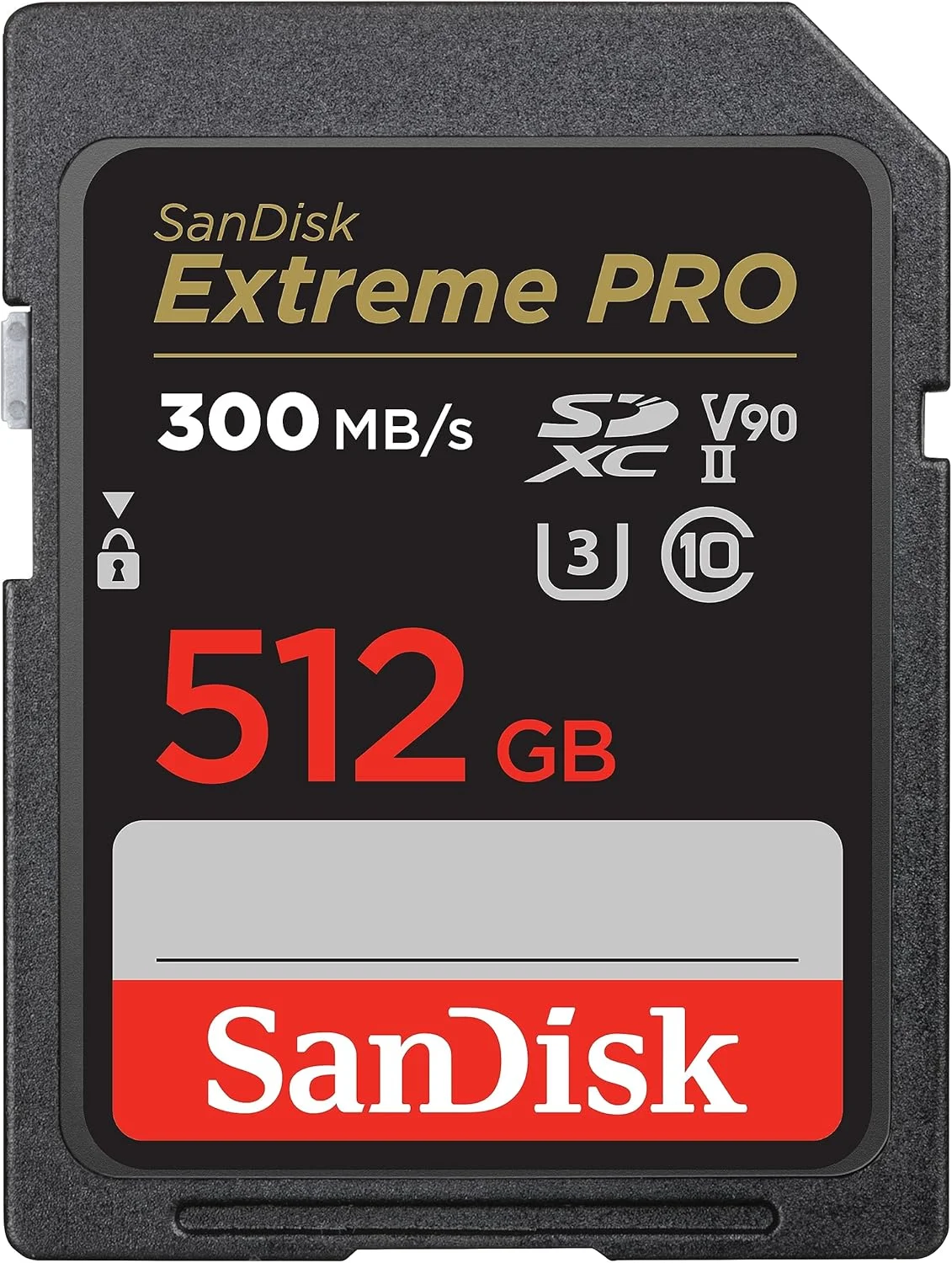 کارت حافظه 512 گیگابایتی SanDisk Extreme PRO SDXC UHS-II - C10, U3, V90, 8K, 4K، ویدیوی Full HD، کارت SD - SDSDXDK-512G-GN4IN