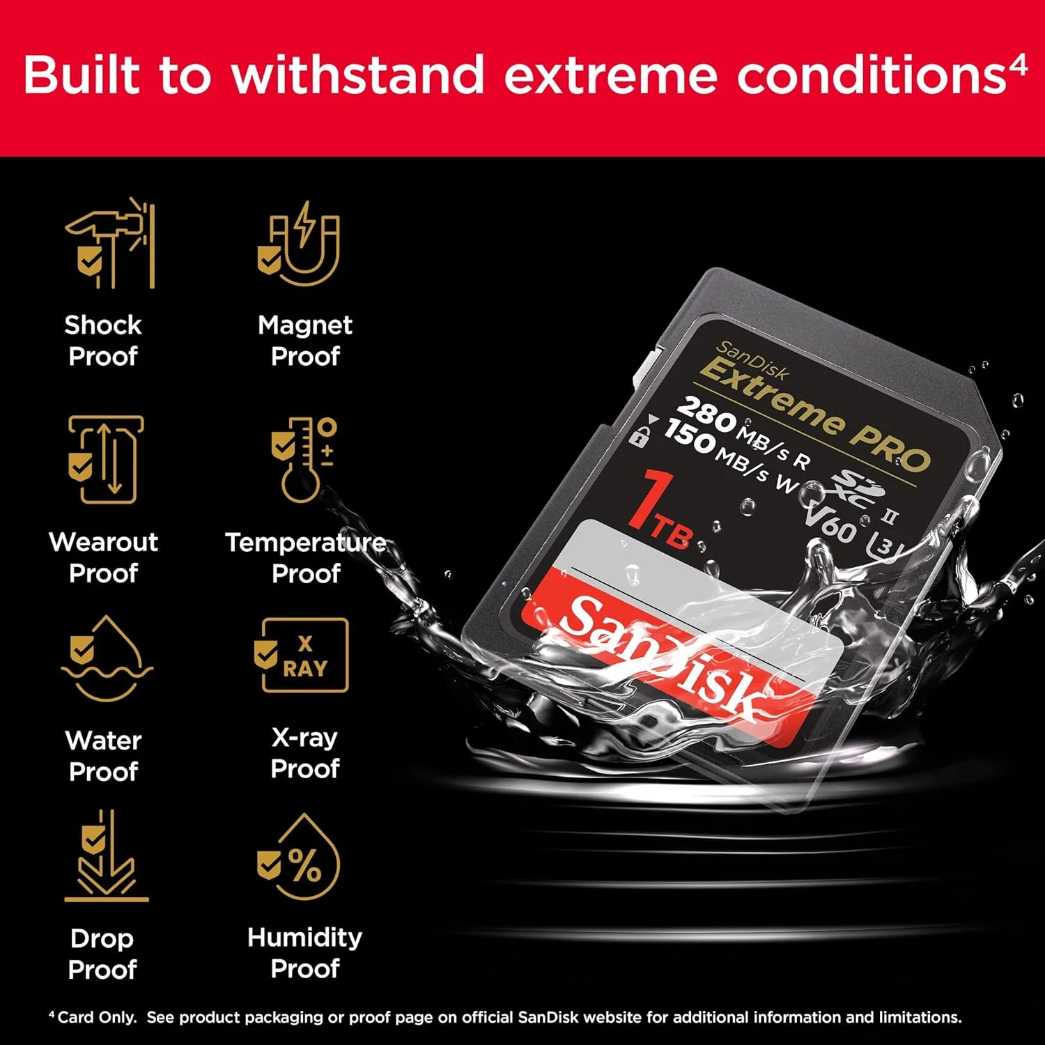 کارت حافظه 1 ترابایتی SanDisk Extreme PRO SDXC UHS-II - C10, U3, V60, 6K, 4K UHD, کارت SD - SDSDXEP-1T00-GN4IN کارت حافظه 1 ترابایتی SanDisk Extreme PRO SDXC UHS-II - C10, U3, V60, 6K, 4K UHD, کارت SD - SDSDXEP-1T00-GN4IN