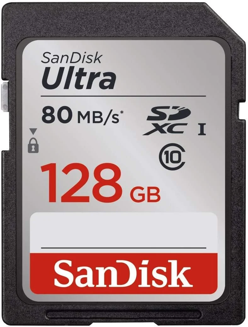 کارت حافظه 128 گیگابایتی SanDisk Ultra UHS-I Class 10 SDXC، مشکی، بسته بندی استاندارد (SDSDUNC-128G-GN6IN) (بازسازی شده تایید شده)