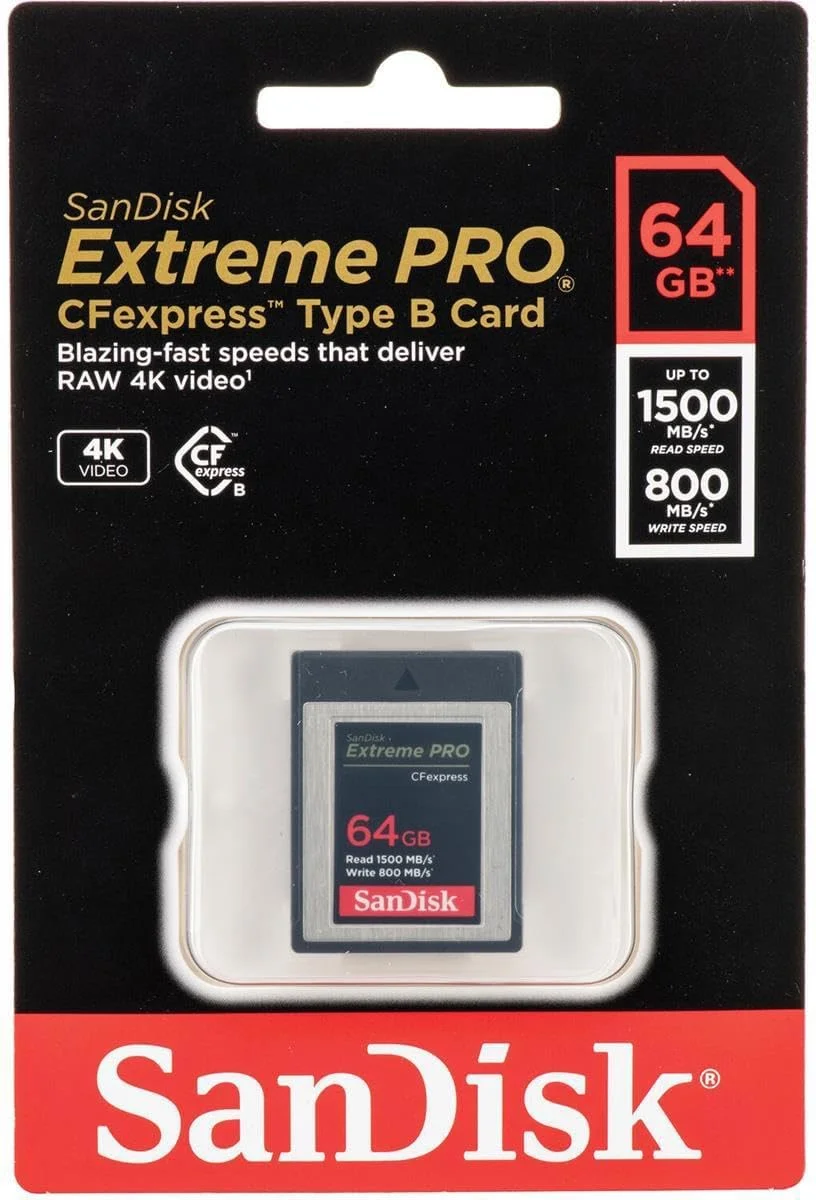کارت حافظه سن دیسک Extreme PRO 64GB CFexpress Type-B، سرعت خواندن 1500MB/s، سرعت نوشتن 800MB/s کارت حافظه سن دیسک Extreme PRO 64GB CFexpress Type-B، سرعت خواندن 1500MB/s، سرعت نوشتن 800MB/s